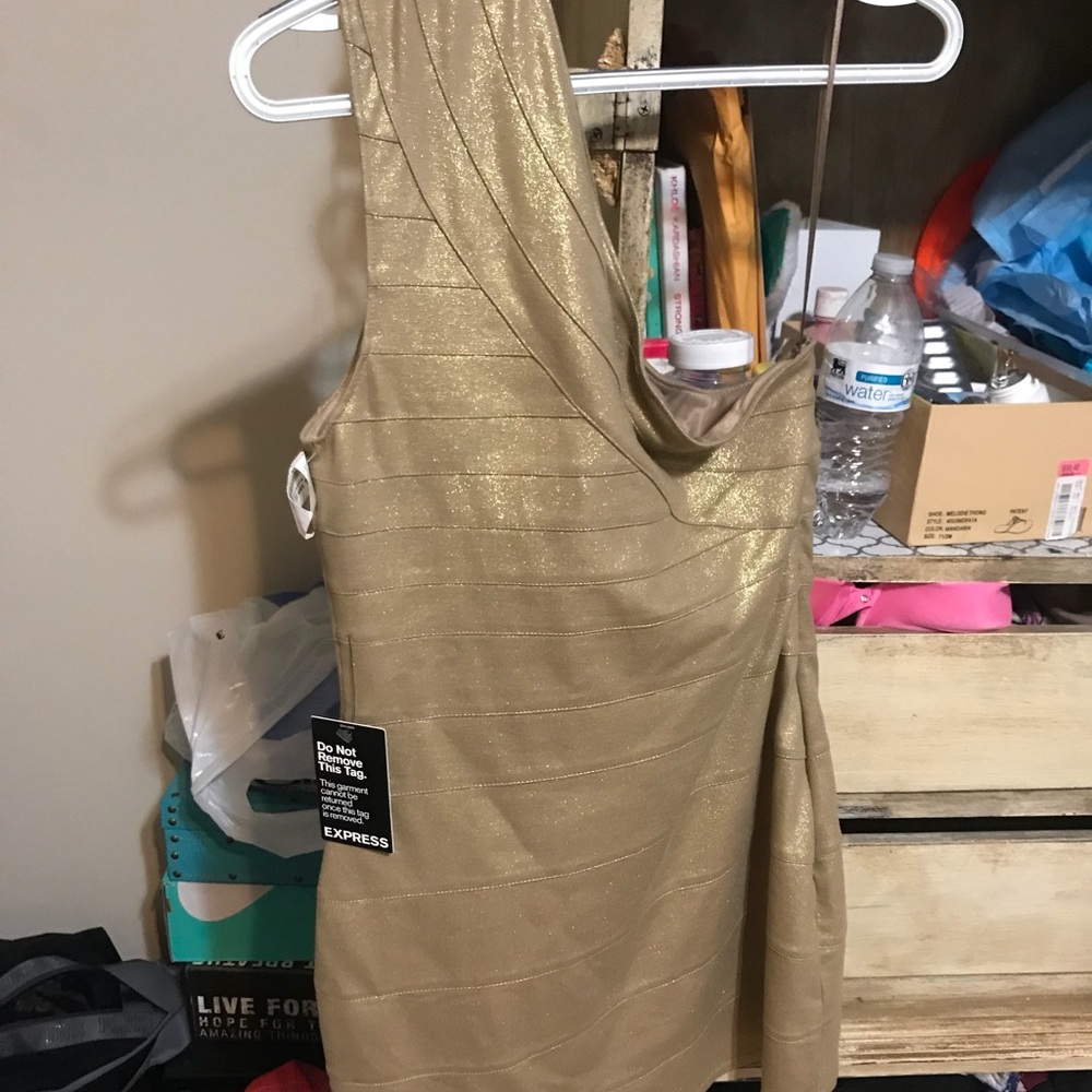 Brand new Gold express dress